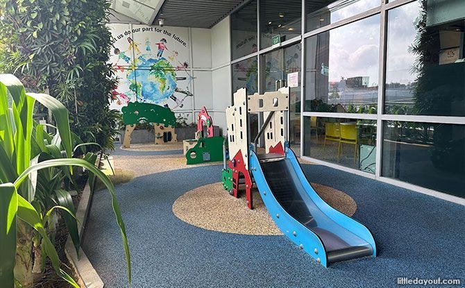 Play structure at the Level 5 Sky Terrace at 313@Somerset